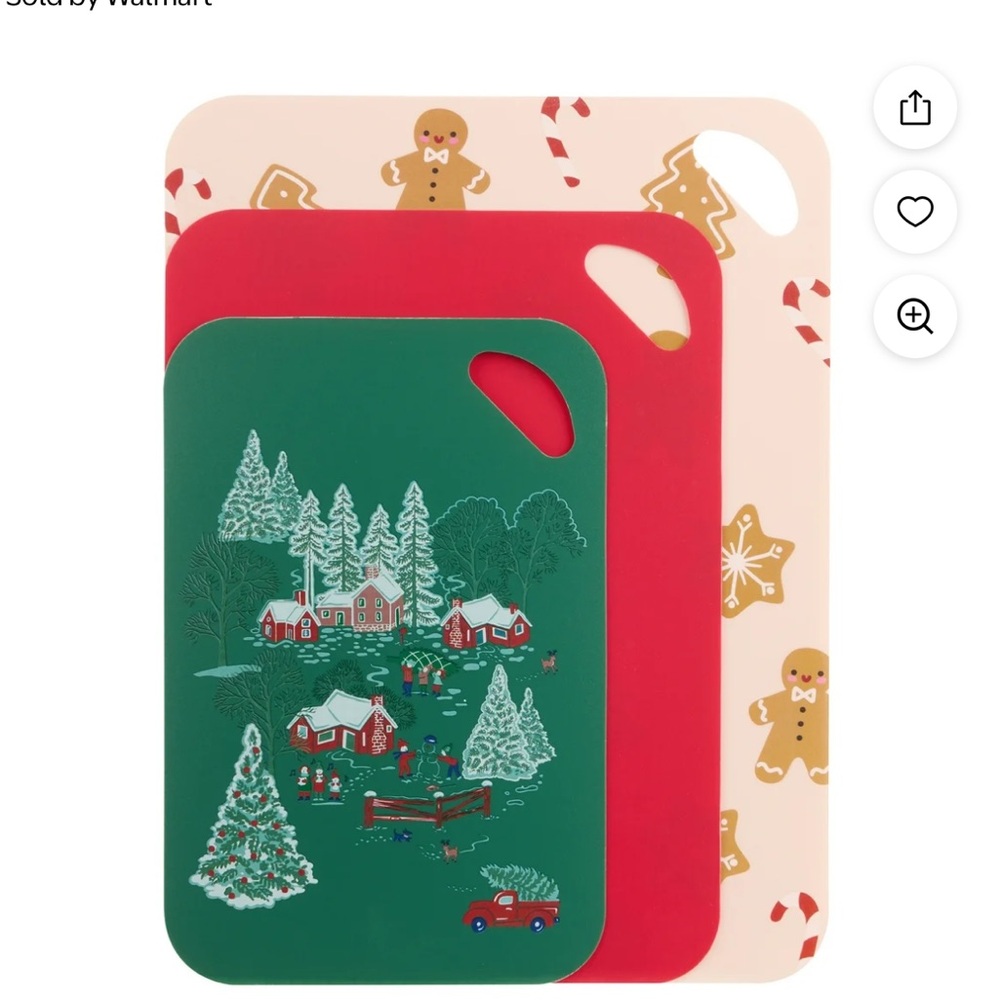 HOLIDAY TIME CUTTING MATS SET OF THREE NWT